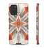 Silver Feather Compass - Impact Resistant Phone Case